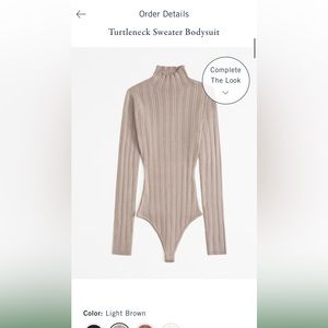 A&F Turtleneck Bodysuit Sweater WORN ONCE